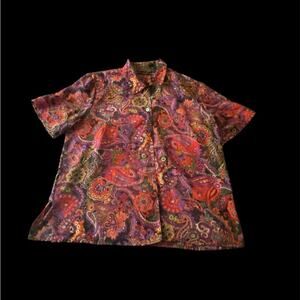 Impressions Paisley Blouse